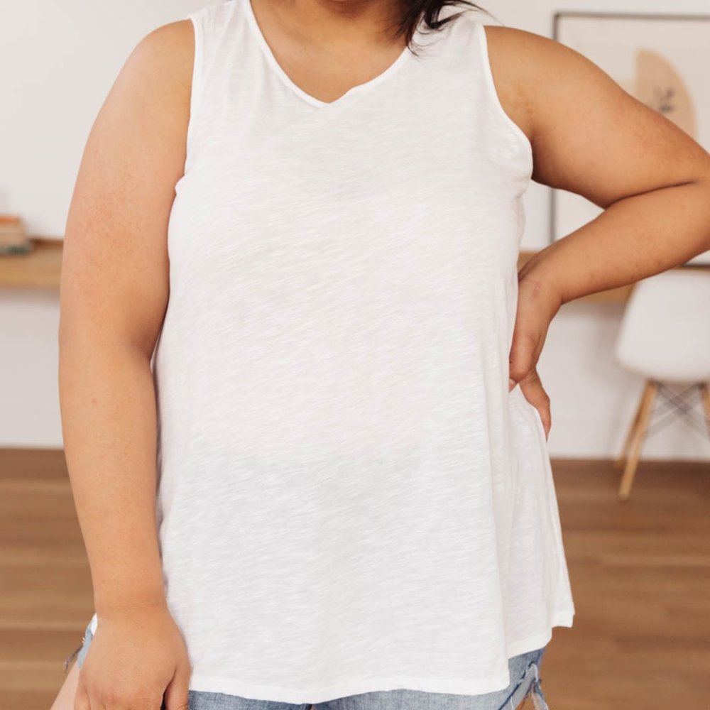 Heather Weather in Ivory Tank (Medium)